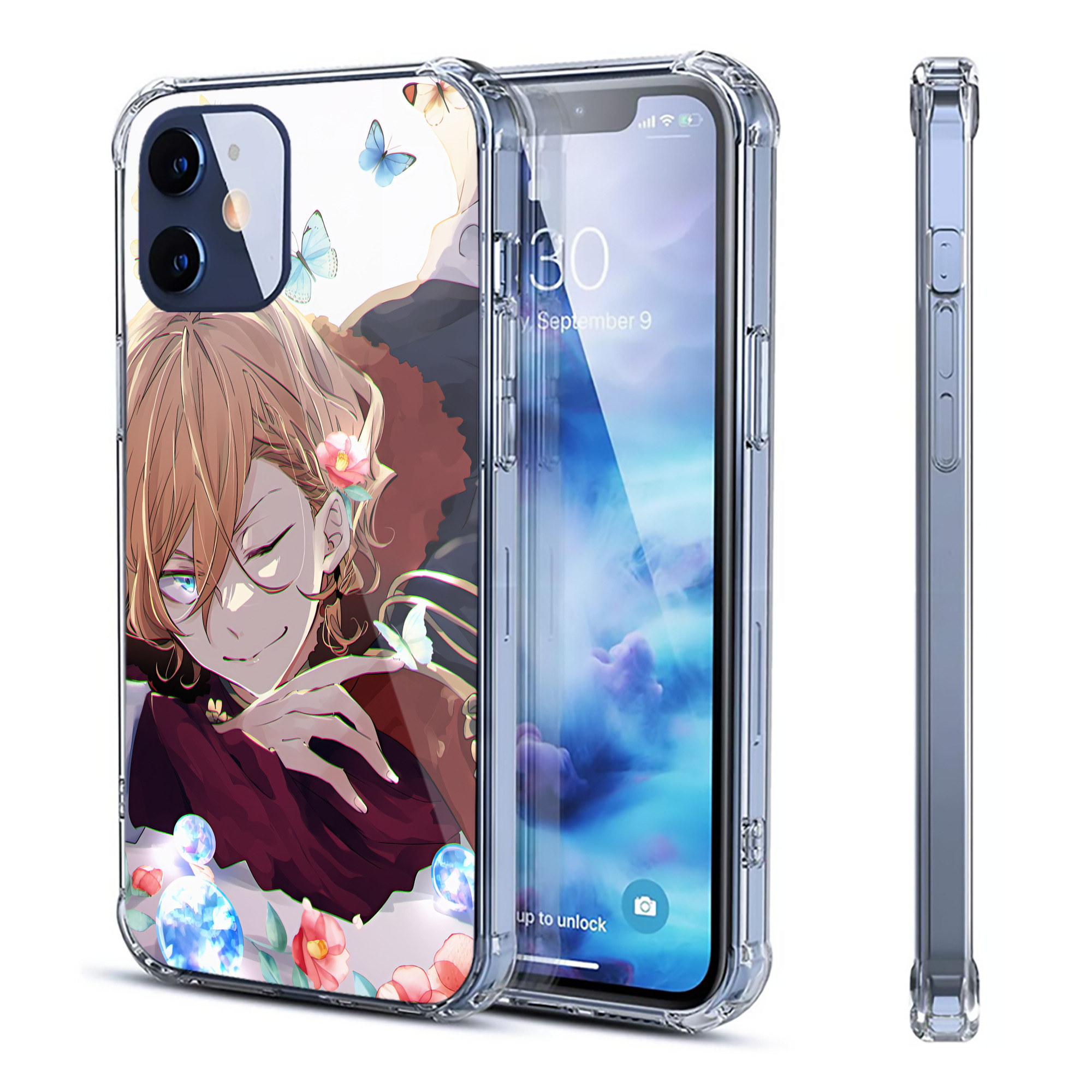 （画像用） 文豪ストレイドッグス Bungo Stray Dogs 【iPhone 12シリーズ対応】透明スマホケース（クリアソフトケース）